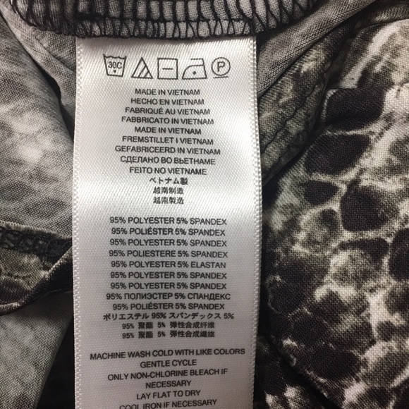 Michael Kors snakeskin knotted collar jersey top - Picture 5 of 5